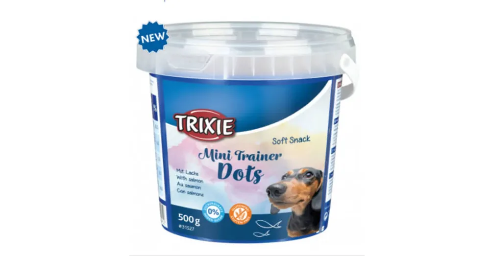 Trixie Soft Snack Mini Trainer Dots - jutalomfalat (lazac) 500g Fabrieksprijs