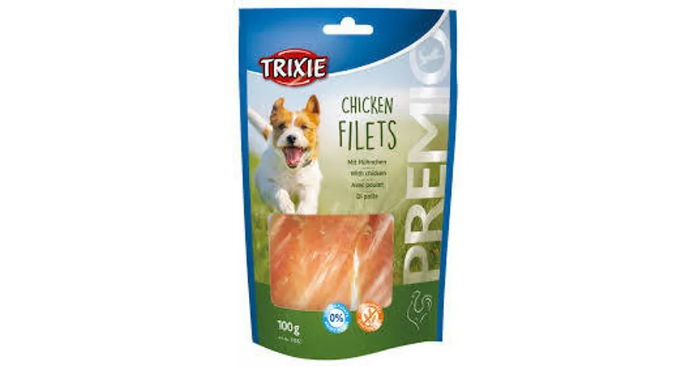 Weekendaanbieding Trixie Premio Chicken Filets - jutalomfalat (csirke) kutyák részére (100g)