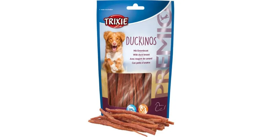 Trixie Premio Duckinos - jutalomfalat (kacsamell) kutyák részére (80g) Dagaanbieding