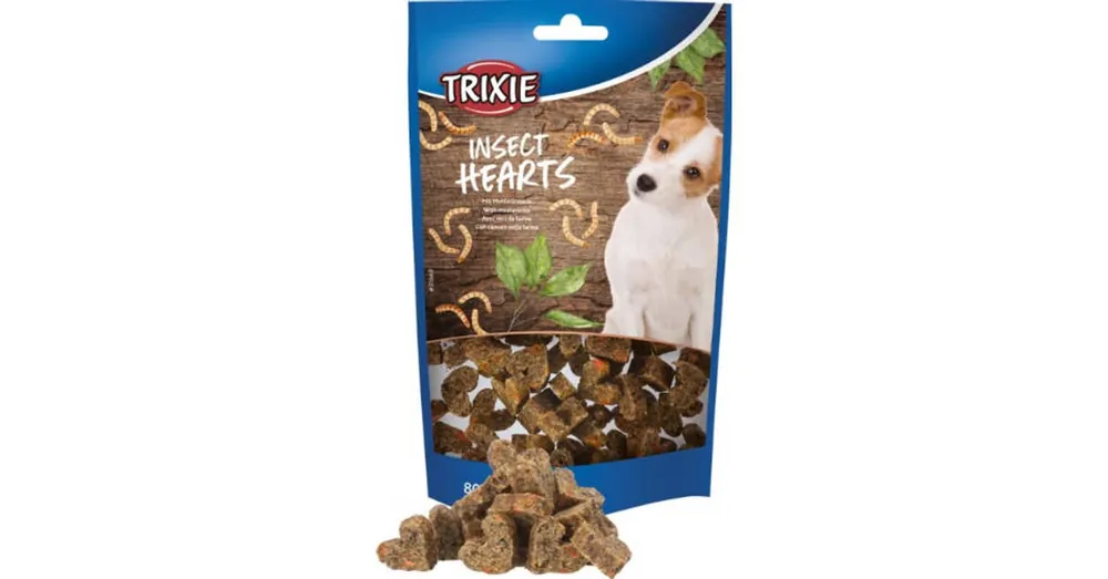 Trixie Insect Hearts with mealworms - jutalomfalat (monoprotein) kutyák részére (80g) Gratis Retour