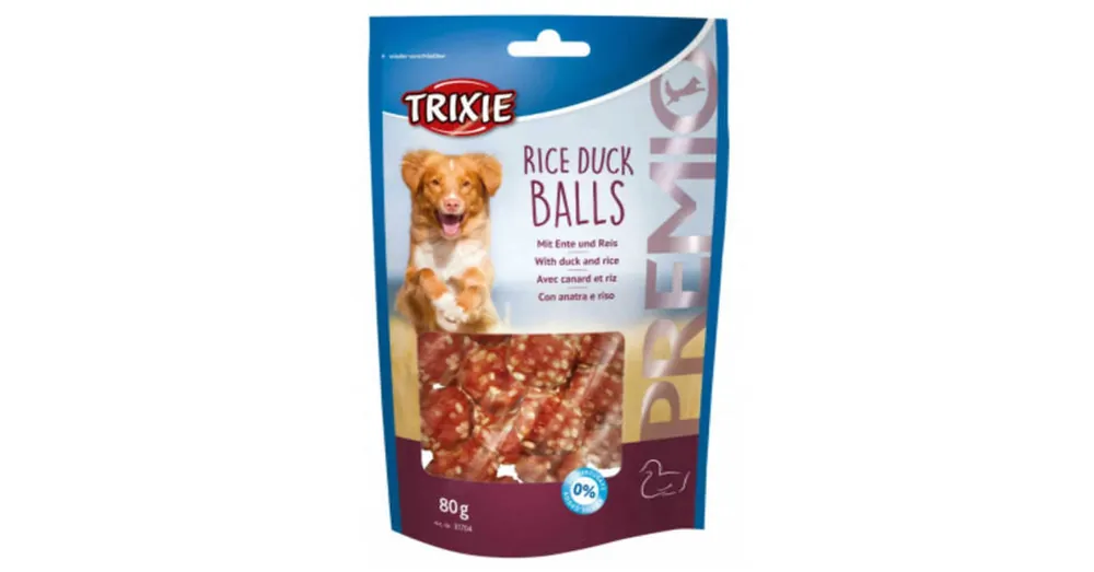 Trixie Premio Rice Duck Balls kacsás-rizses labdácskák - 80 8 Seizoensaanbieding