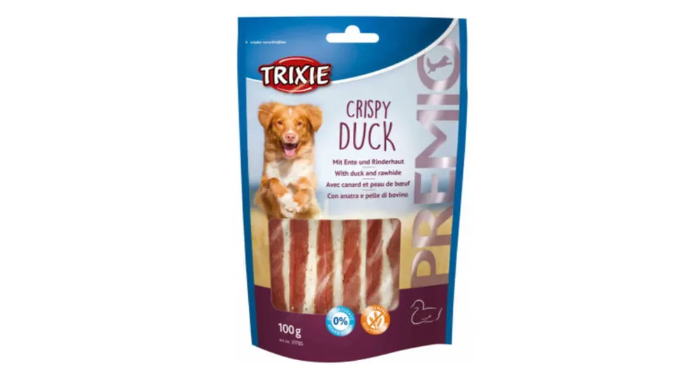 Bestseller Trixie Premio Crispy Duck - jutalomfalat (kacsahús) kutyák részére (100g)