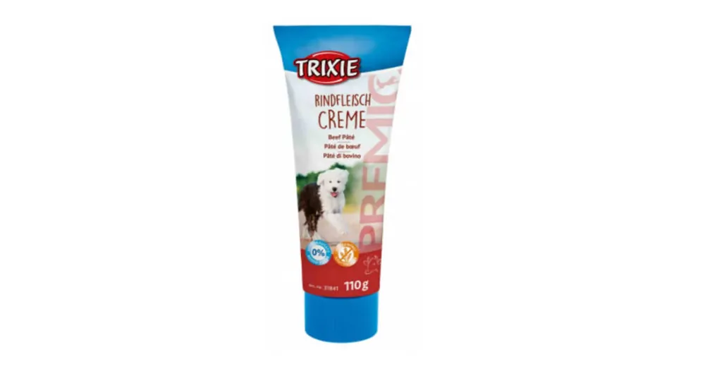 Superprijs Trixie Premio Rindfleisch Creme - jutalomfalat krém (marhahús) kutyák részére (110g)
