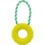 Trixie Tire on a Rope - natúr gumi játék (kerék kötéllel) kutyák részére (Ø15/31cm) Korting