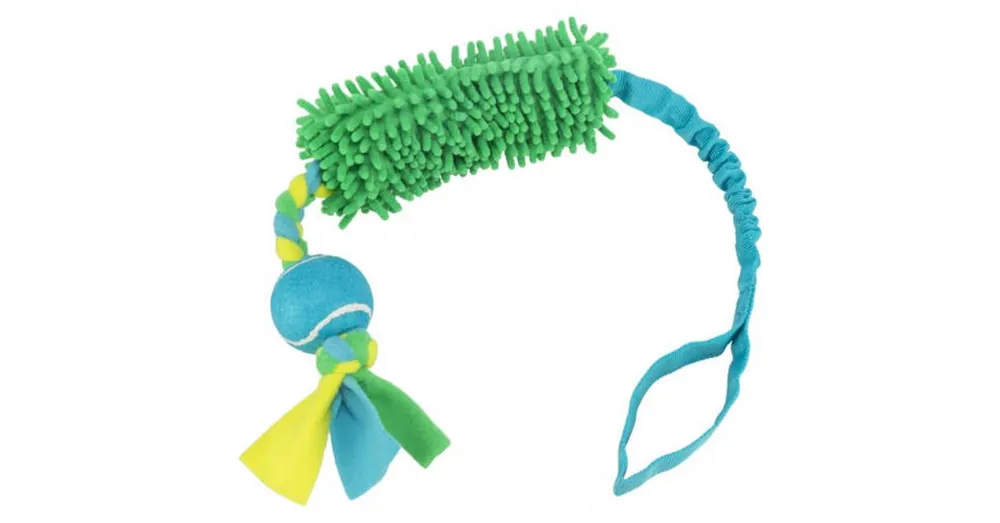 KT26.Trixie Bungee Rope for Tugging with Tennis Ball - játék (kötél teniszlabdával) kutyák részére (Ø85cm) Uitverkoop