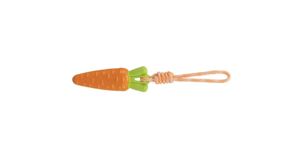 Betrouwbaar KT25.Trixie Carrot on a Rope - játék (répa kötélen) kutyák részére (20cm/39cm)