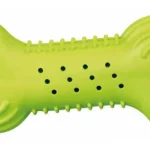 Beperkte Voorraad Trixie Rustling Bone Dog Toy - natúr gumi játék (zörgős csont) kutyák részére (Ø11cm)