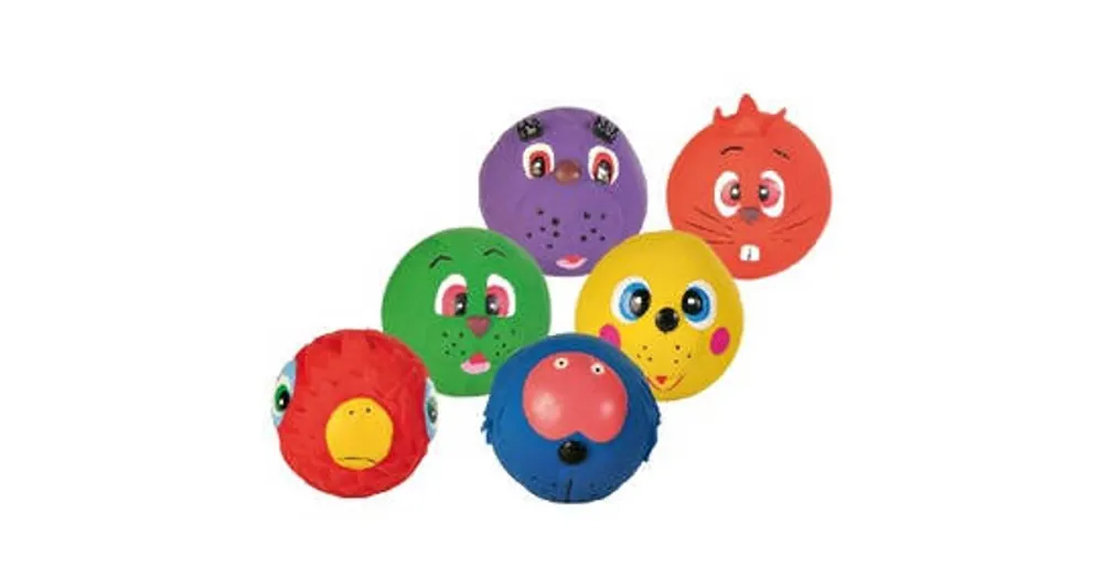 Trixie Faces Toy Balls - labda játék (több féle figura) kutyák részére (Ø6cm) Koopje